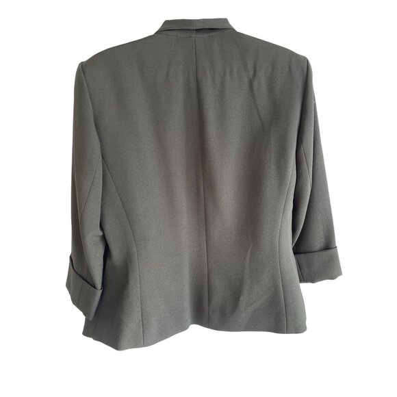 Nipon Boutique Black Open Front Jacket Blazer Size 6 12j - Picture 2 of 11